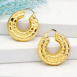 Hoop Earrings African Dubai Circle Plated Jewelry Accessories