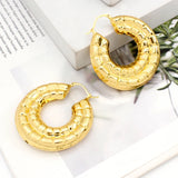 Hoop Earrings African Dubai Circle Plated Jewelry Accessories