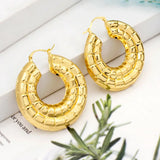 Hoop Earrings African Dubai Circle Plated Jewelry Accessories
