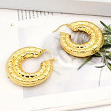 Hoop Earrings African Dubai Circle Plated Jewelry Accessories