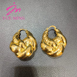 Irregular Drop Earrings Dubai Copper Jewelry Set