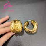 Irregular Drop Earrings Dubai Copper Jewelry Set