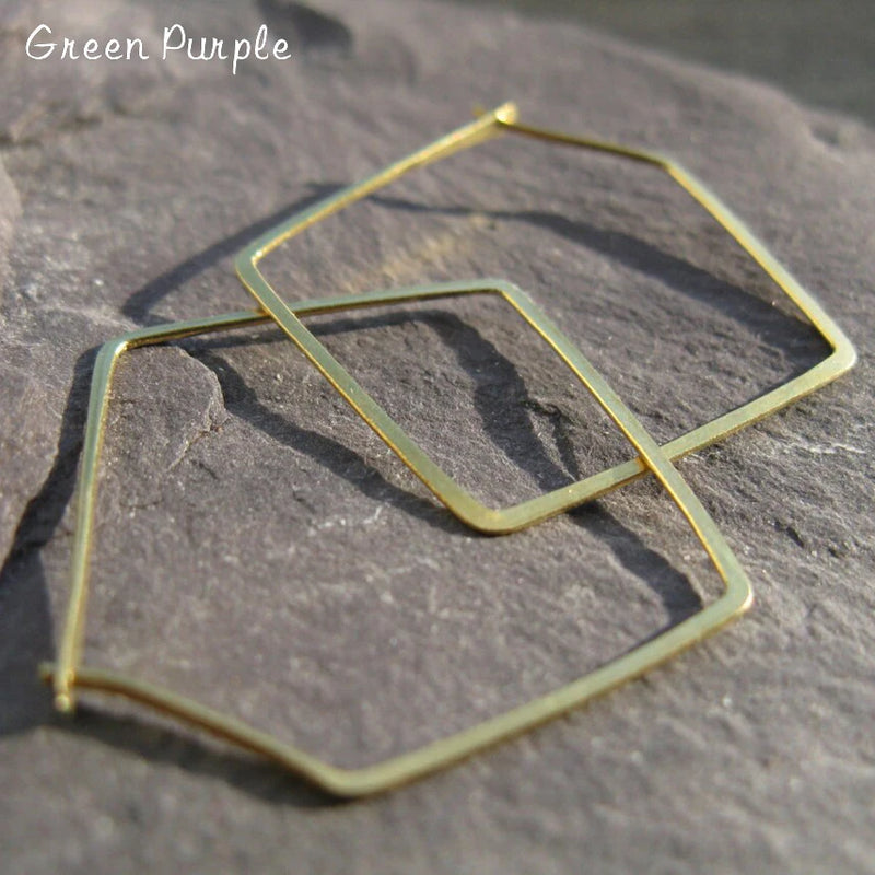 Hoop Earrings Charm Hammered Filled/925 Silver Brincos Pendientes