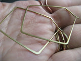 Hoop Earrings Charm Hammered Filled/925 Silver Brincos Pendientes