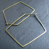Hoop Earrings Charm Hammered Filled/925 Silver Brincos Pendientes
