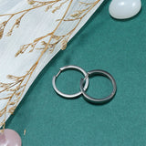Hoop Earrings Round for Women Girls Men Sensitive Ear Titanium Hypoallergenic