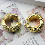 Hoop Earrings Women Jewelry 24K Dubai Ethiopian African Style for Sudan Arab