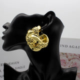 Hoop Earrings Women Jewelry 24K Dubai Ethiopian African Style for Sudan Arab