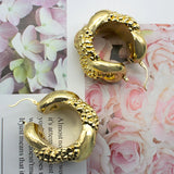 Hoop Earrings Women Jewelry 24K Dubai Ethiopian African Style for Sudan Arab