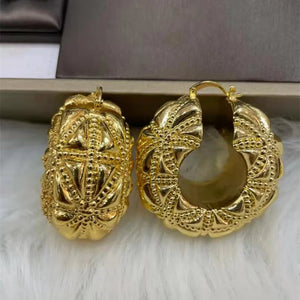Ethiopian African Hoop Earrings for Brazilian Weddings
