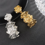 Flower Shape Bohemian Vintage Hoop Earrings for Women