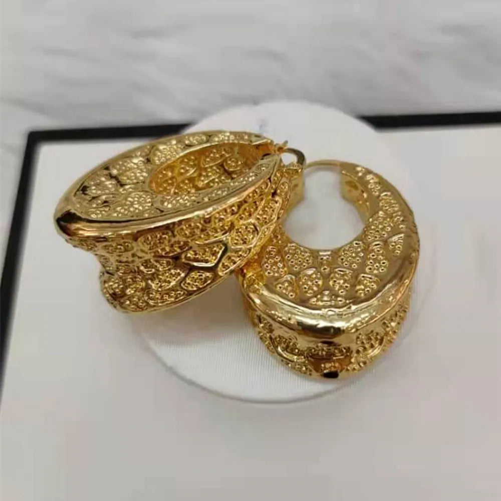 Bohemian Vintage Hoop Earrings Women African Drop Earrings