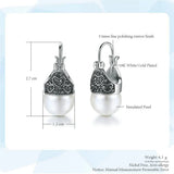 Imitation Pearl Hoop Earrings Retro Ear Drops Jewelry