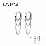 Sterling Silver Geometric Double Layer Hoop Earrings