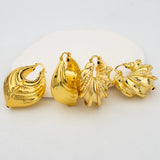 Ethiopian African Hoop Earrings for Women - Plated Jewelry