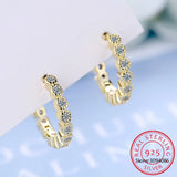 925 Sterling Silver Moissanite Stud Earrings 3mm Sparkling Lab Diamond Jewelry