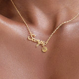 Zodiac Necklaces Stainless Steel Astrology Constellation Coin Sign Dainty Chain
