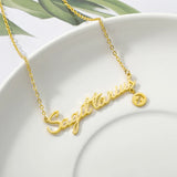 Zodiac Necklaces Stainless Steel Astrology Constellation Coin Sign Dainty Chain