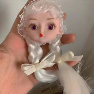 Horror Ghost Doll Lace Hair Clip Women Harajuku Brooch Halloween