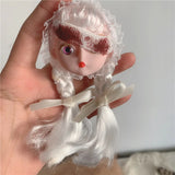 Horror Ghost Doll Lace Hair Clip Women Harajuku Brooch Halloween
