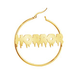 Horror Earrings Dangler Stainless Steel 1pair