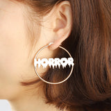 Horror Earrings Dangler Stainless Steel 1pair