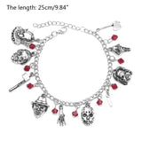 Horror Movie Charm Bracelet Ghost Chain Halloween Costume Jewelry