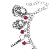 Horror Movie Charm Bracelet Ghost Chain Halloween Costume Jewelry