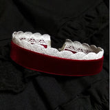 Orphan Esther Cosplay Necklace Gothic Velvet Lace Choker