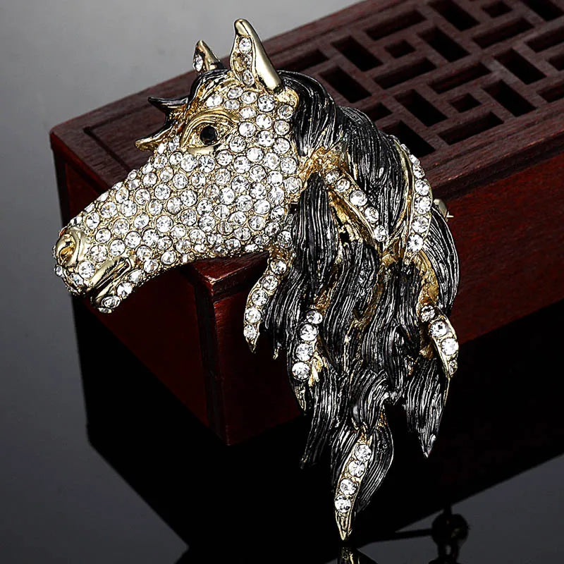 Horse Animal Brooch Pin Men Brooches Jewelry Vintage Bouquet Accessories