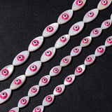Evil Eye Shell Bead Charm Natural Mother of Pearl Amulet Beads