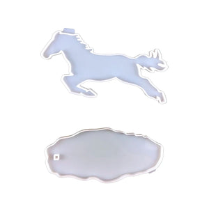Horse Ornaments Silicone Mold Epoxy Resin Casting Animal Pendant