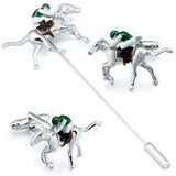 Horse Riding Cufflinks Brave Boyfriend Horseback Cuff Links with Box