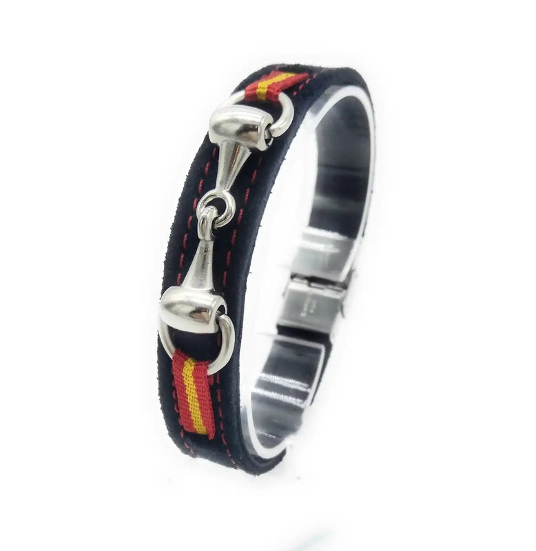 Spain Flag Horse Bite Serraje Bracelet