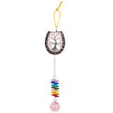 7 Chakra Tree of Life Hanging Ornament with Rainbow Crystal Ball Prism