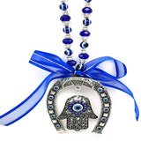 Horseshoe Eyes Handpalm Ribbon Key Chain Pendant Decorative Wall Hanging