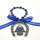 Horseshoe Eyes Handpalm Ribbon Key Chain Pendant Decorative Wall Hanging