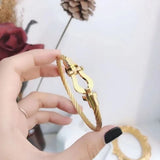 Horseshoe Bracelet Magnet Clasp Stainless Knot Chain Braided Couple Jewelry