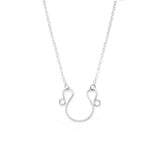 Vintage Charm Horseshoe Pendant Necklace Boho Choker