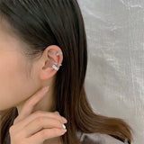 Charming Line Zircon Clip On Earrings Ear Cuff Without Piercing Jewelry
