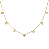 925 Silver Rotation Charm CZ Beads Choker Necklace Pendant Women Gift