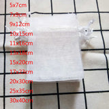 100 Pcs Organza Bags Wedding Gift Drawstring Jewelry Pouches