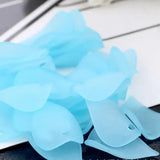 1000pcs 14x20mm Frosted Acrylic Flower Petals DIY Earrings Headwear Hair Jewelry