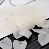 1000pcs 14x20mm Frosted Acrylic Flower Petals DIY Earrings Headwear Hair Jewelry