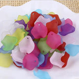1000pcs Frosted Acrylic Peony Petals for DIY Jewelry Accessories