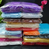 100pcs Organza Gift Bags 7x9 9x12 13x18 cm Drawstring Packing Bags