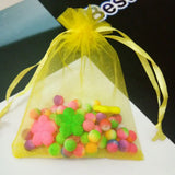 100pcs Organza Gift Bags 7x9 9x12 13x18 cm Drawstring Packing Bags