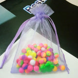 100pcs Organza Gift Bags 7x9 9x12 13x18 cm Drawstring Packing Bags