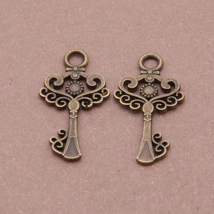 100pcs Vintage Key Charm DIY Jewelry Accessories