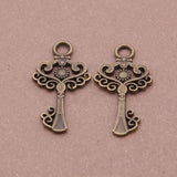 100pcs Vintage Key Charm DIY Jewelry Accessories